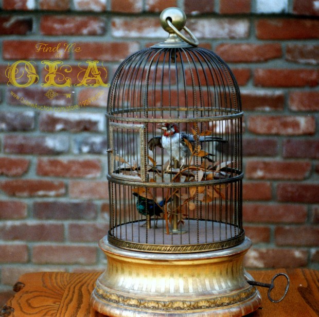1909Ventilo Automaton Birds in a cage! 
